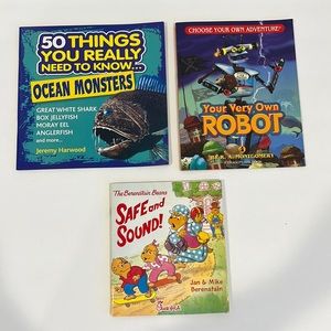 Kids Books: Ocean Monsters, Choose Your Own Adventure Robot, Berenstain Bears